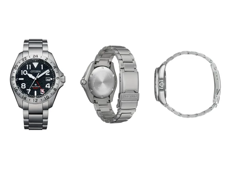 Orologio Citizen BJ7150-50E con lancetta rossa e braccialetto in acciaio