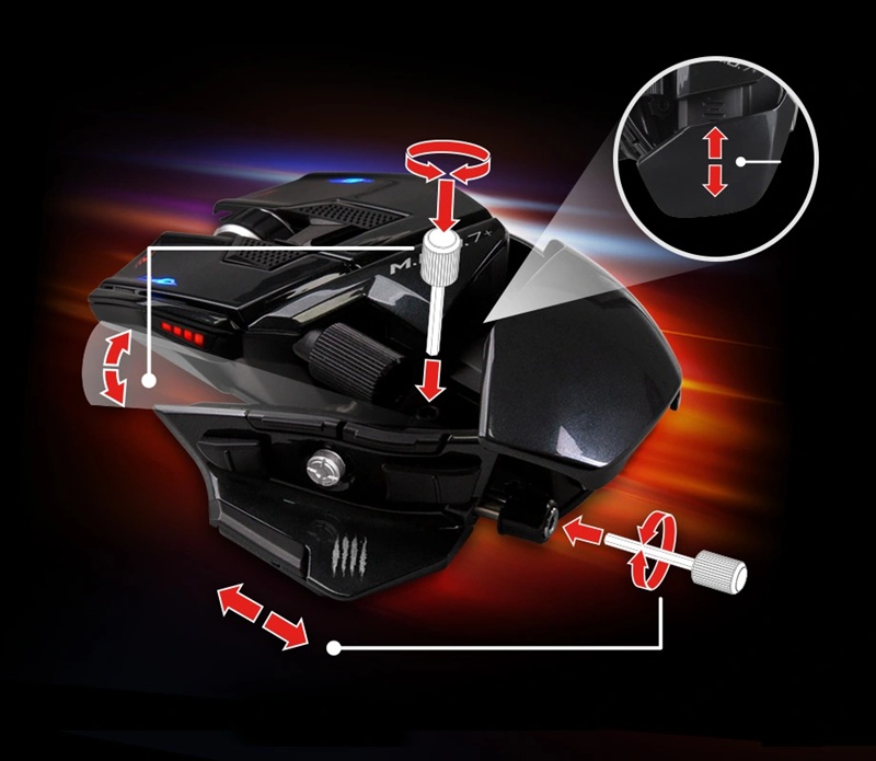 Design del mouse Mad Catz MMO 7+