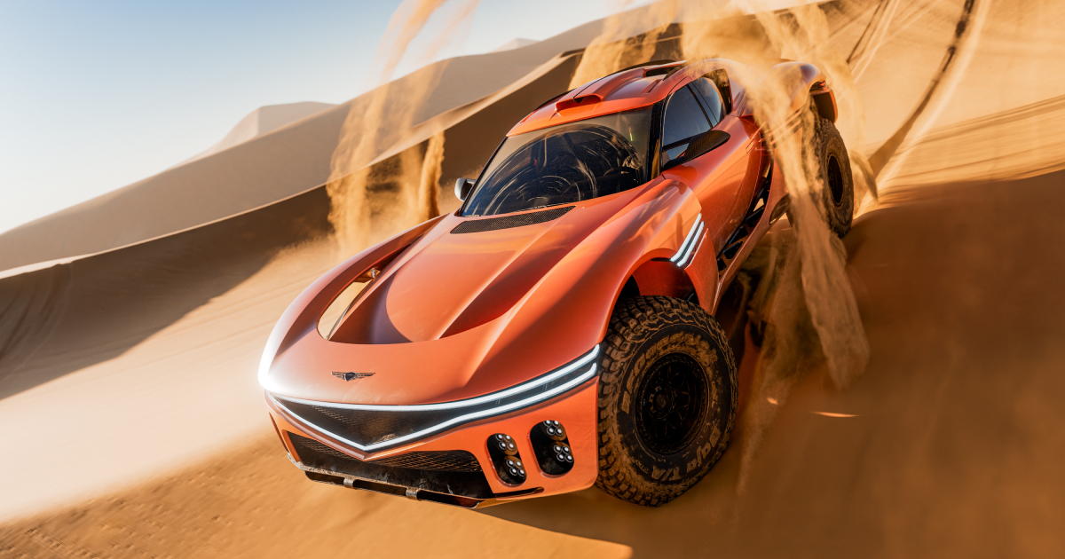 Concept Genesis X Skorpio nel deserto