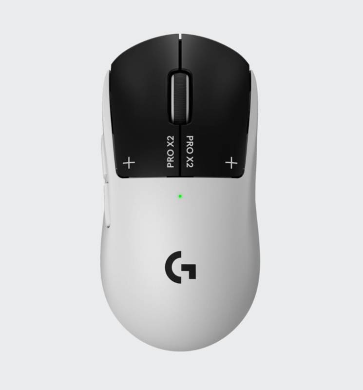 Primo piano del mouse Logitech Pro X2 Superstrike