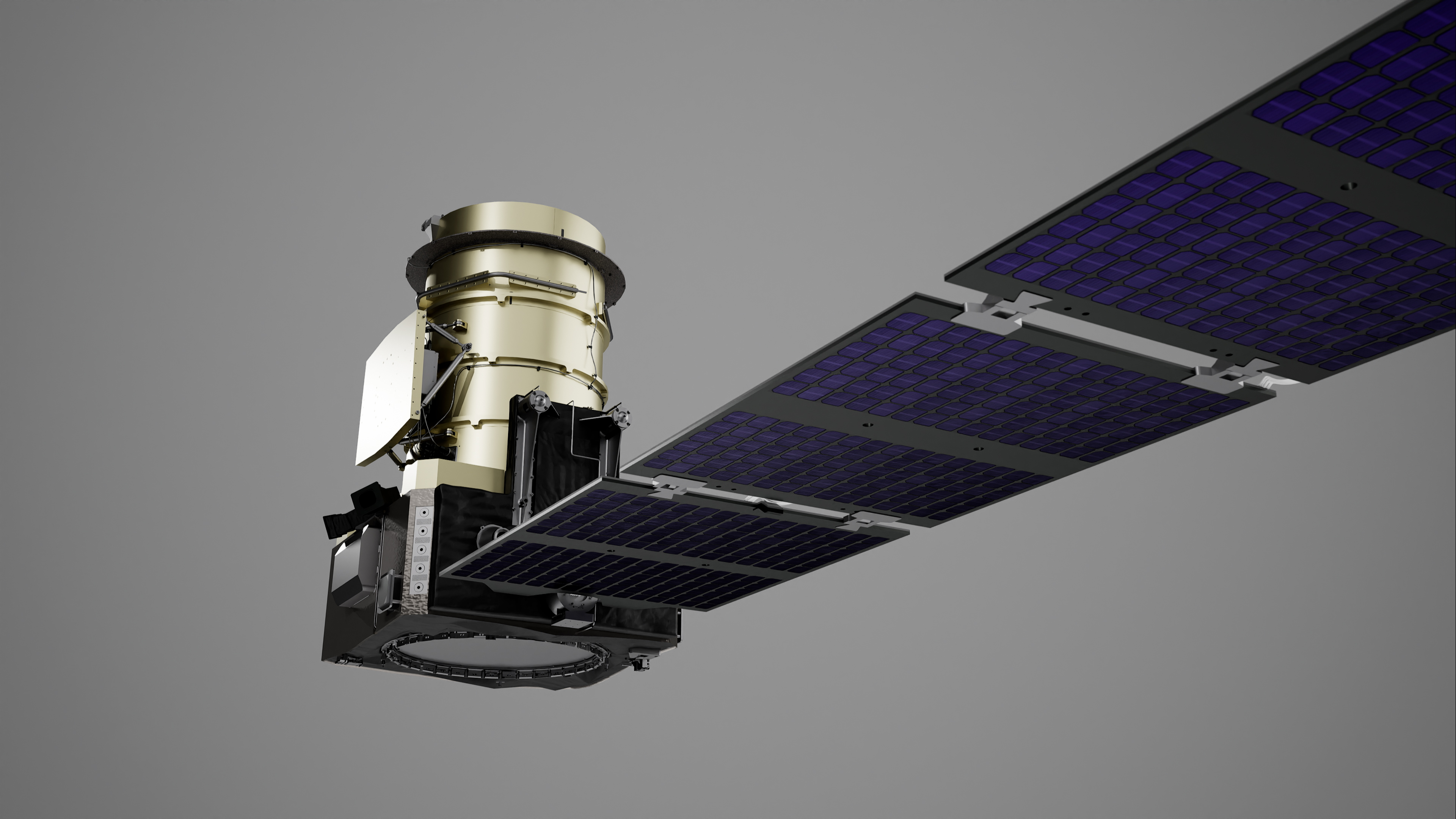 Concetto satellitare per studiare le atmosfere degli esopianeti