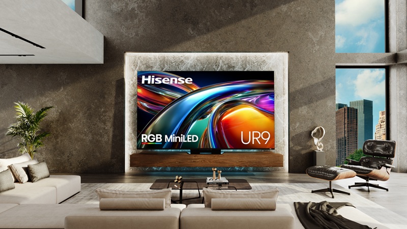 Hisense UR9 TV - tecnologia RGB MiniLED