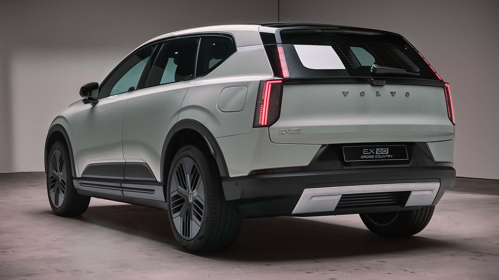 Posteriore del Volvo EX60 Cross Country